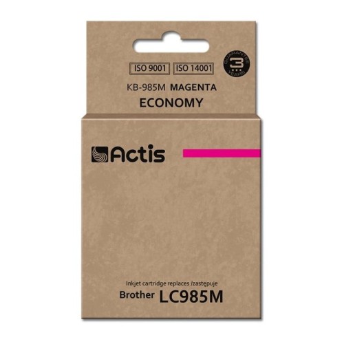 Tinta actis kb-985m (reemplazo de brother lc985m - estándar - 19 5 ml - magenta)