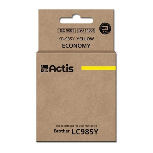 Tinta actis kb-985y (reemplazo de brother lc985y - estándar - 19 5 ml - amarillo)