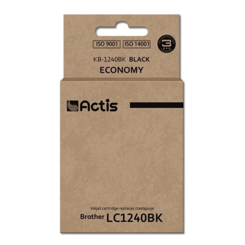 Tinta actis kb-1240bk (reemplazo de brother lc1240bk / lc1220bk - estándar - 19 ml - negro)