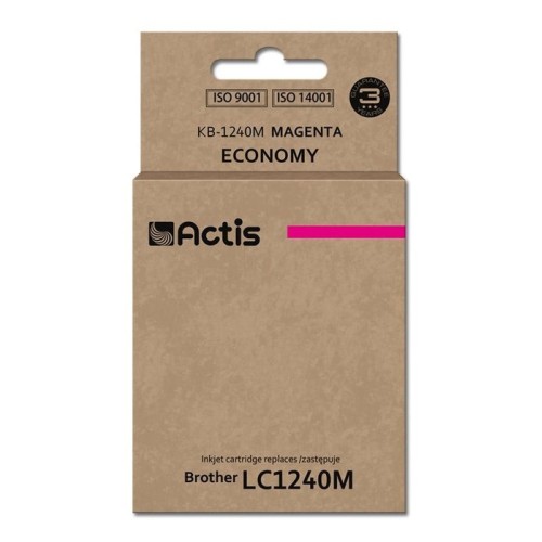 Tinta actis kb-1240m (reemplazo de brother lc1240m / lc1220m - estándar - 19 ml - magenta)