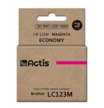 Tinta actis kb-123m (reemplazo de brother lc123m / lc121m - estándar - 10 ml - magenta)