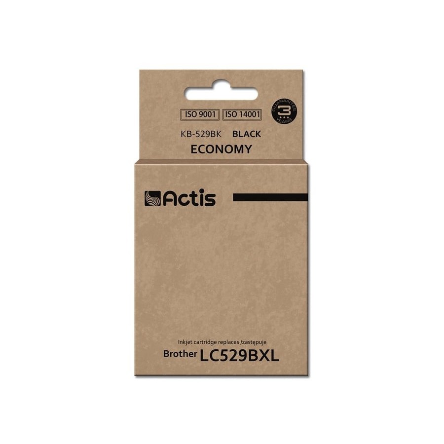 Tinta actis kb-529bk (reemplazo de brother lc529bk - estándar - 58 ml - negra)
