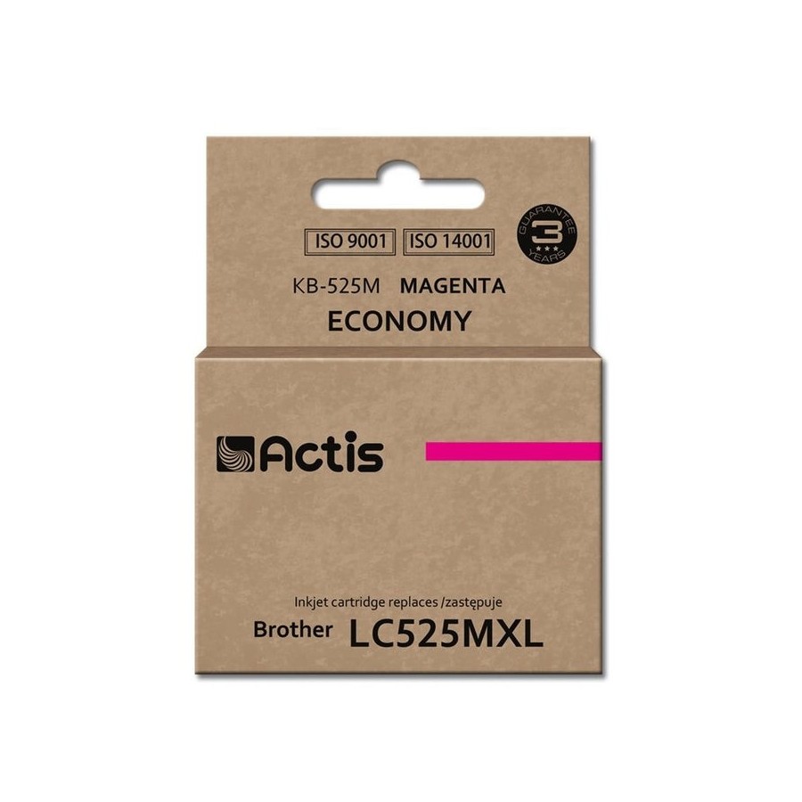 Tinta actis kb-525m (reemplazo de brother lc525m - estándar - 15 ml - magenta)