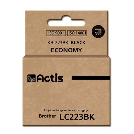 Tinta actis kb-223bk (reemplazo de brother lc223bk - estándar - 16 ml - negra)