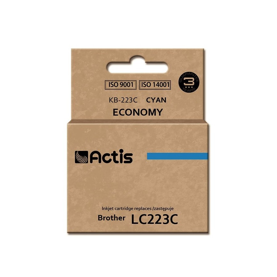 Tinta actis kb-223c (reemplazo de brother lc223c - estándar - 10 ml - cyan)