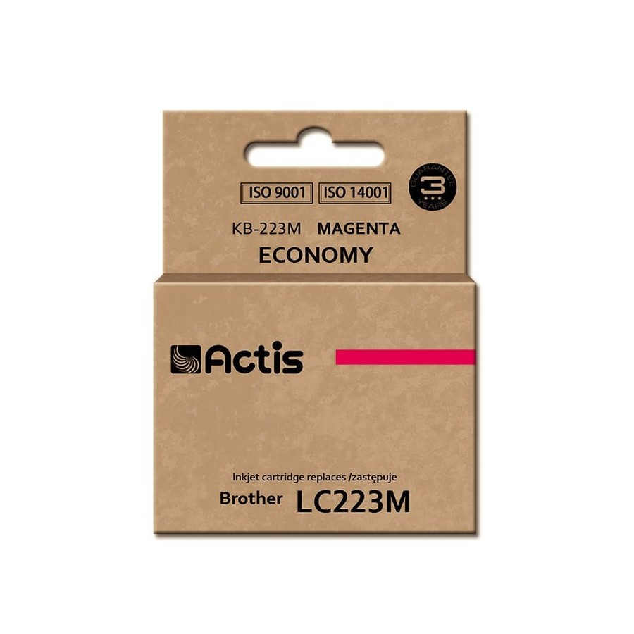 Tinta actis kb-223m (reemplazo de brother lc223m - estándar - 10 ml - magenta)