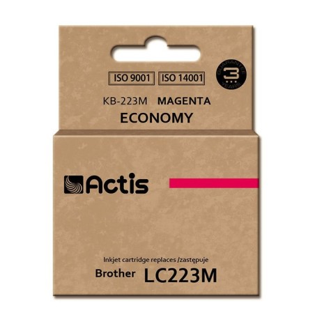 Tinta actis kb-223m (reemplazo de brother lc223m - estándar - 10 ml - magenta)