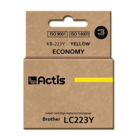 Tinta actis kb-223y (reemplazo de brother lc223y - estándar - 10 ml - amarilla)