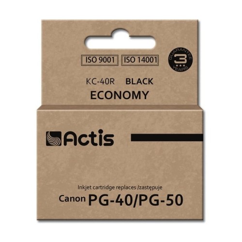Tinta actis kc-40r (reemplazo canon pg-40 / pg-50 - estándar - 25 ml - negra)