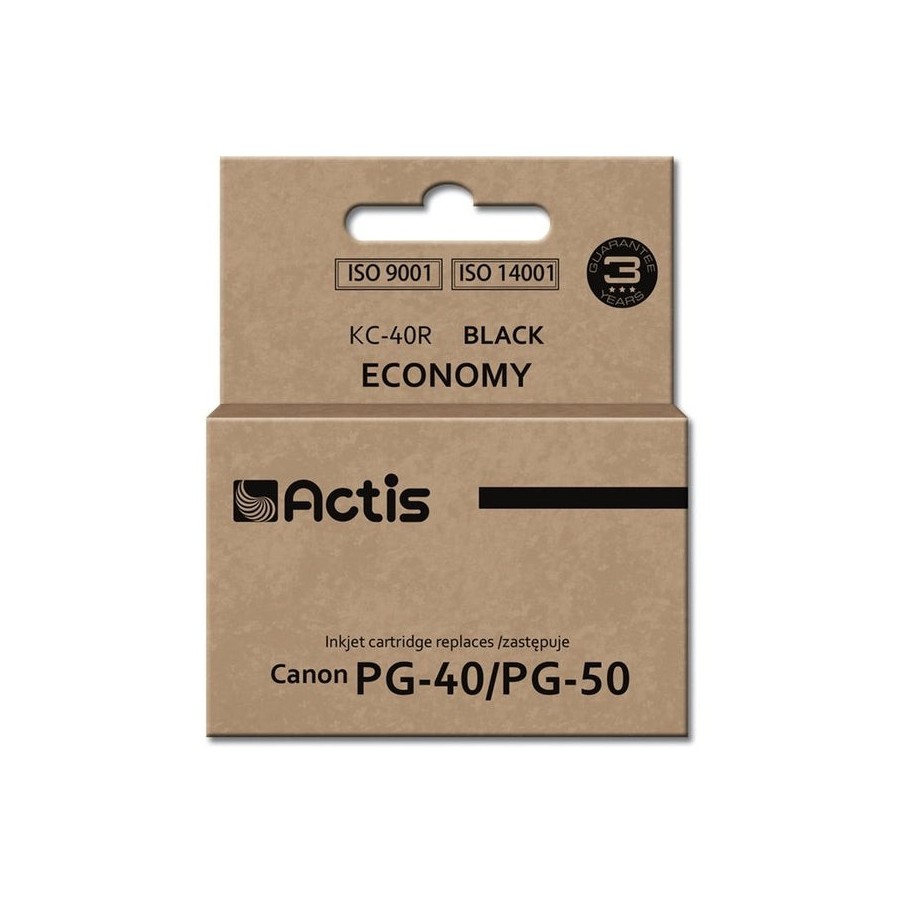Tinta actis kc-40r (reemplazo canon pg-40 / pg-50 - estándar - 25 ml - negra)