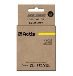 Tinta actis kc-551y (reemplazo canon cli-551y - estándar - 12 ml - amarilla)