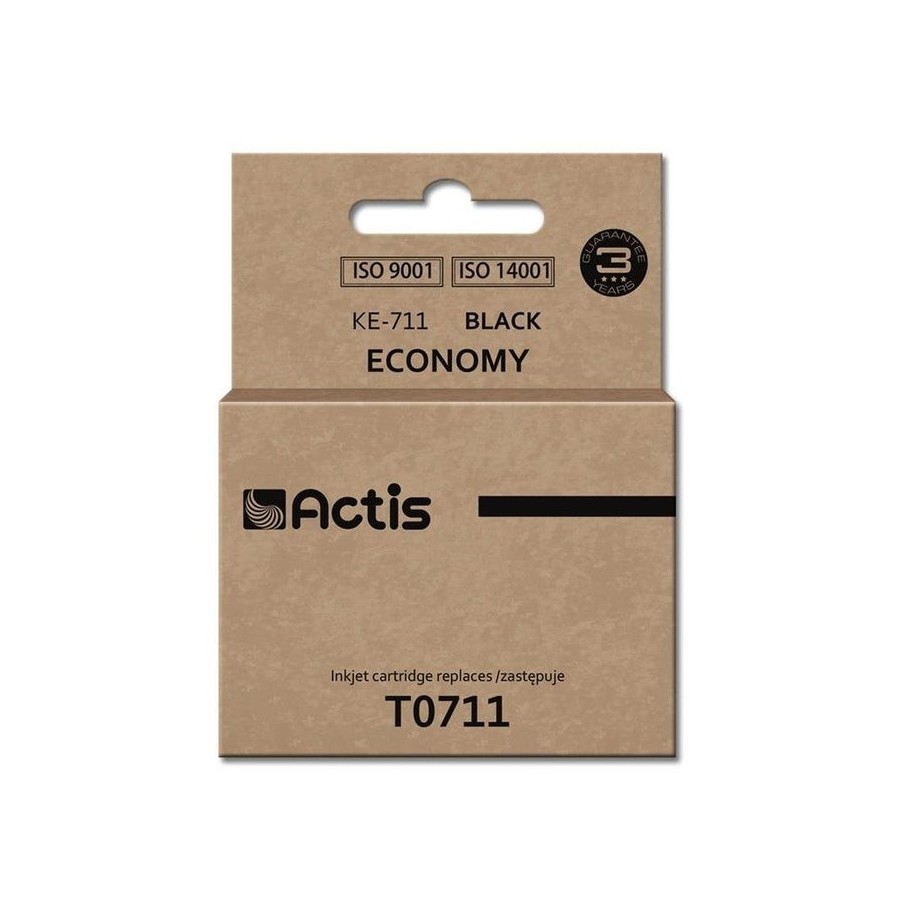 Tinta actis ke-711 (reemplazo para epson t0711 t0891 t1001 - estándar - 15 ml - negra)