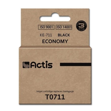 Tinta actis ke-711 (reemplazo para epson t0711 t0891 t1001 - estándar - 15 ml - negra)