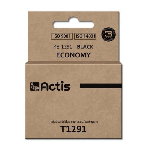 Tinta actis ke-1291 (reemplazo para epson t1291 - estándar - 18 ml - negra)