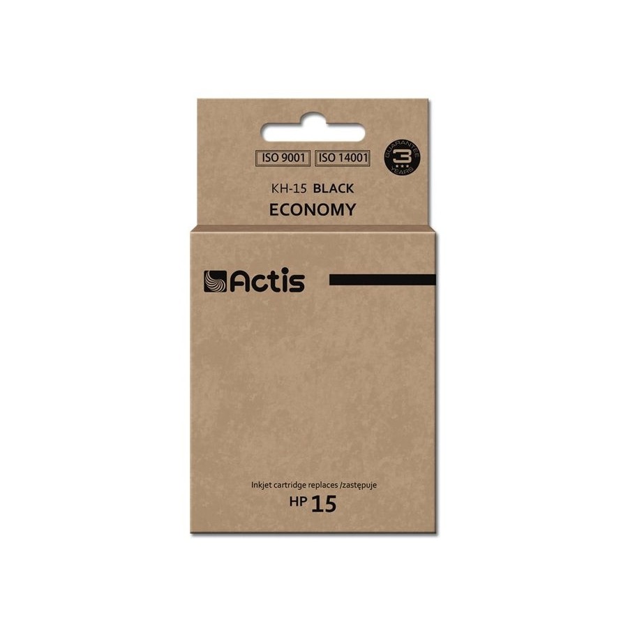 Tinta actis kh-15 (repuesto hp 15 c6615n - estándar - 44 ml - negra)