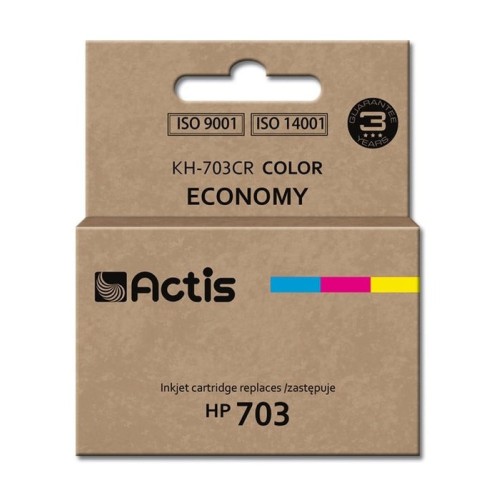 Tinta actis kh-703cr (reemplazo para hp 703 cd888ae - estándar - 12 ml - color)