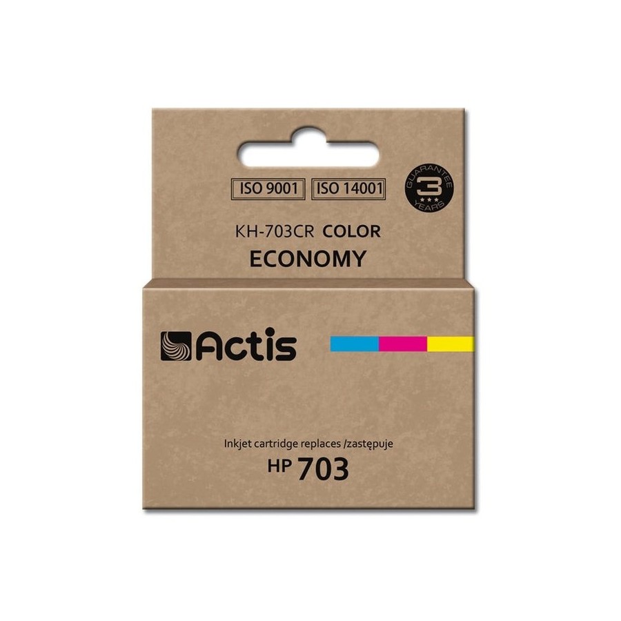 Tinta actis kh-703cr (reemplazo para hp 703 cd888ae - estándar - 12 ml - color)