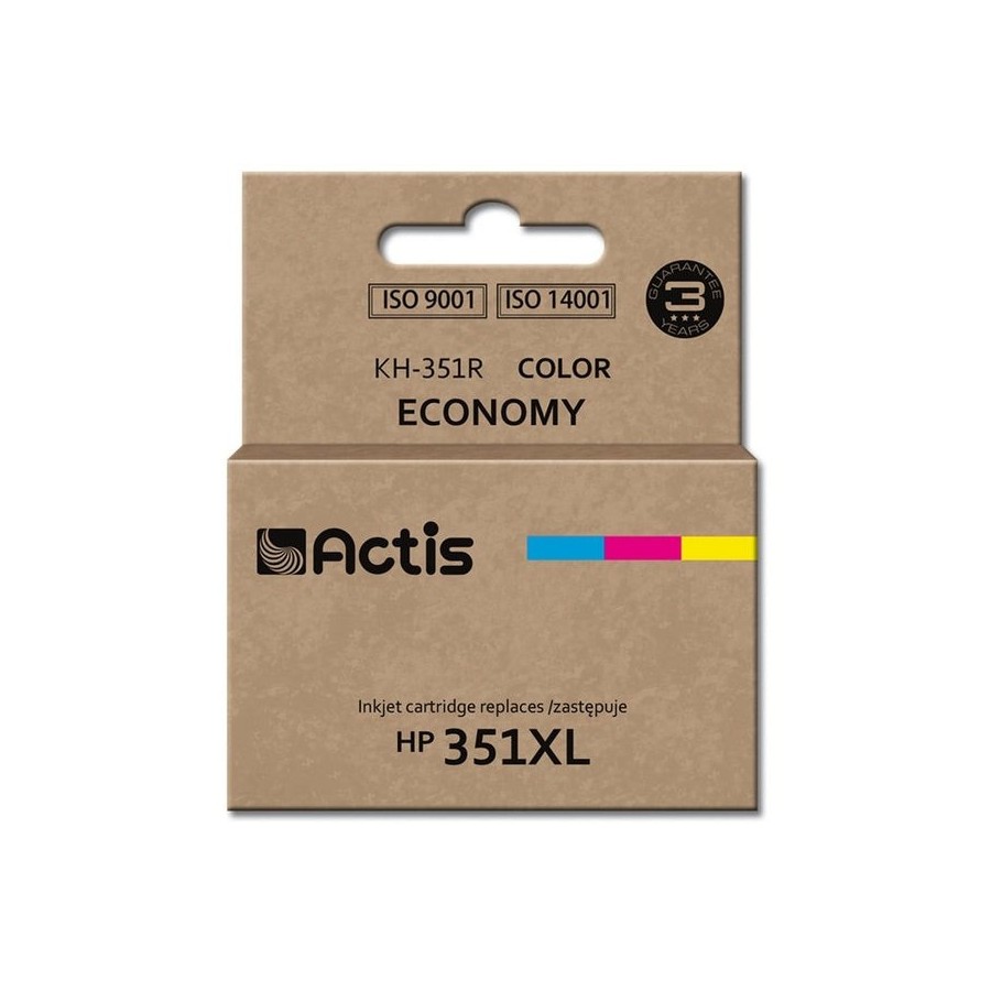 Tinta actis kh-351r (reemplazo de hp 351xl cb338ee - estándar - 21 ml - color)