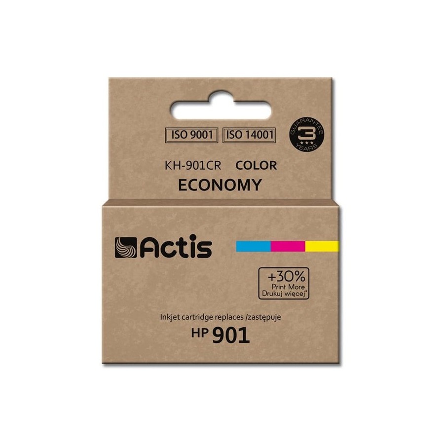 Tinta actis kh-901cr (reemplazo de hp 901 cc656ae - estándar - 21 ml - color)