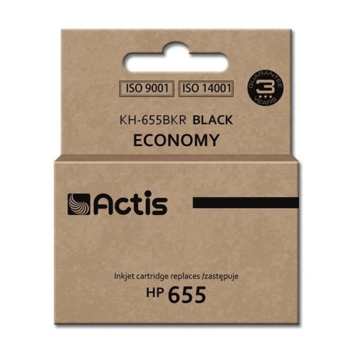Tinta actis kh-655bkr (reemplazo para hp 655 cz109ae - estándar - 20 ml - negra)