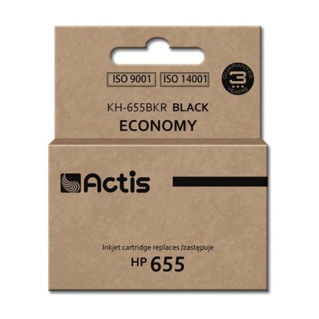 Tinta actis kh-655bkr (reemplazo para hp 655 cz109ae - estándar - 20 ml - negra)