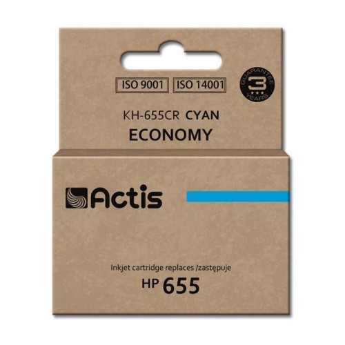 Tinta actis kh-655cr (repuesto hp 655 cz110ae - estándar - 12 ml - cyan)