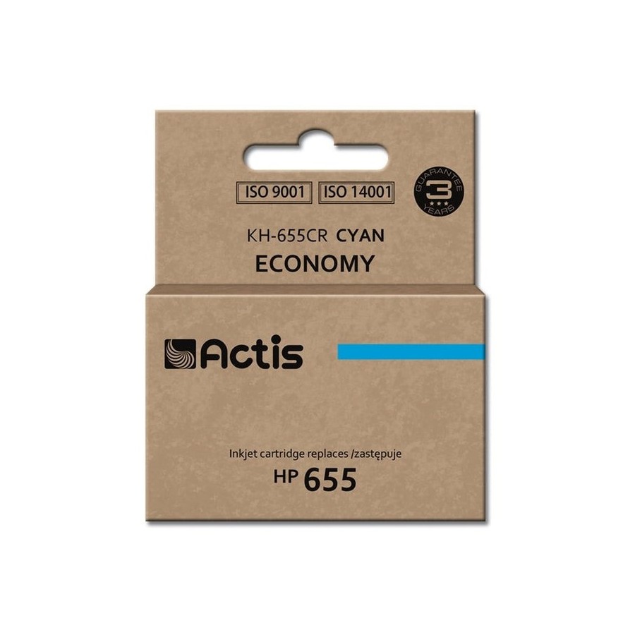 Tinta actis kh-655cr (repuesto hp 655 cz110ae - estándar - 12 ml - cyan)