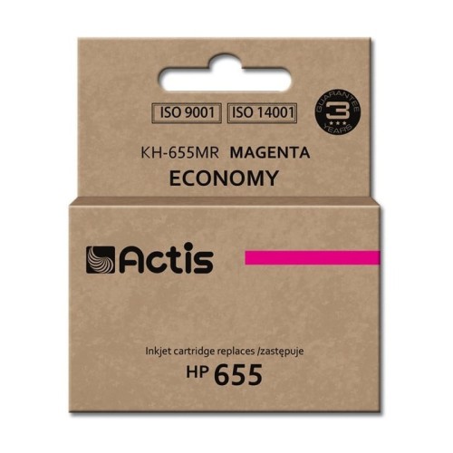 Tinta actis kh-655mr (repuesto hp 655 cz111ae - estándar - 12 ml - magenta)