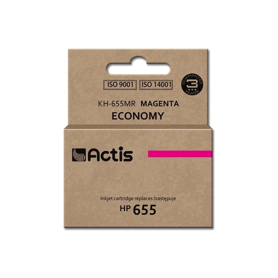 Tinta actis kh-655mr (repuesto hp 655 cz111ae - estándar - 12 ml - magenta)