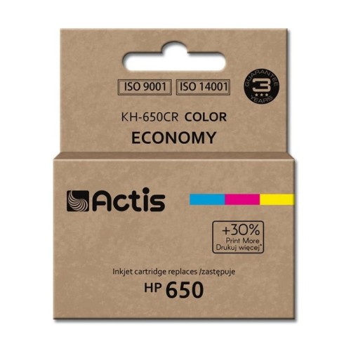 Tinta actis kh-650cr (reemplazo para hp 650 cz102ae - estándar - 9 ml - color)