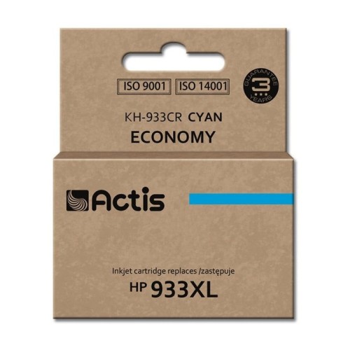 Tinta actis kh-933cr (reemplazo de hp 933xl cn054ae - estándar - 13 ml - cyan)
