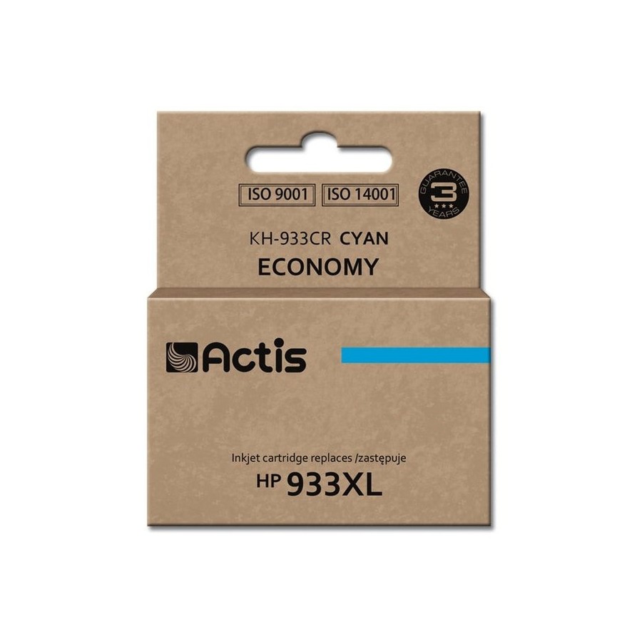 Tinta actis kh-933cr (reemplazo de hp 933xl cn054ae - estándar - 13 ml - cyan)