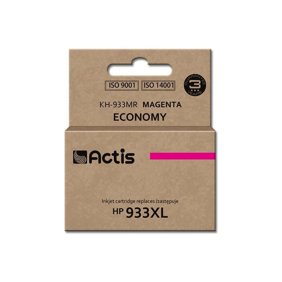 Tinta actis kh-933mr (reemplazo de hp 933xl cn055ae - estándar - 13 ml - magenta)