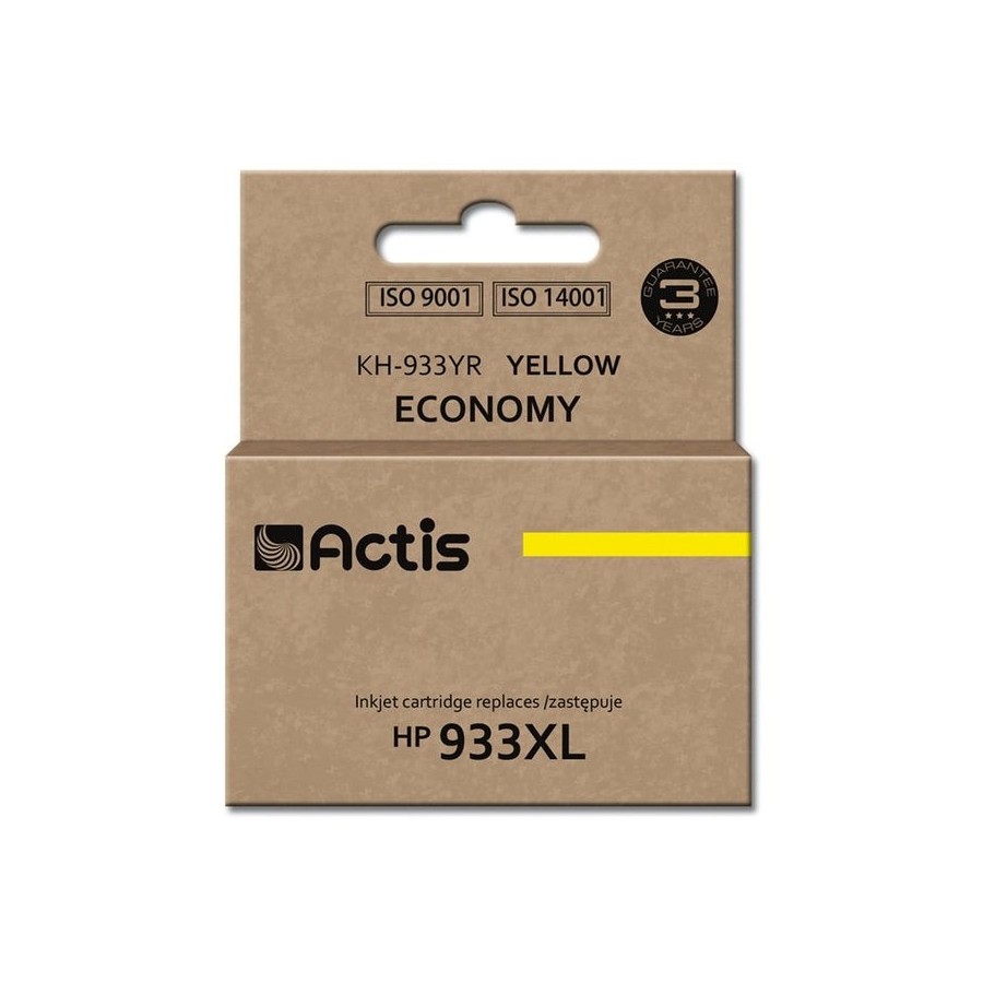 Tinta actis kh-933yr (reemplazo de hp 933xl cn056ae - estándar - 13 ml - amarillo)
