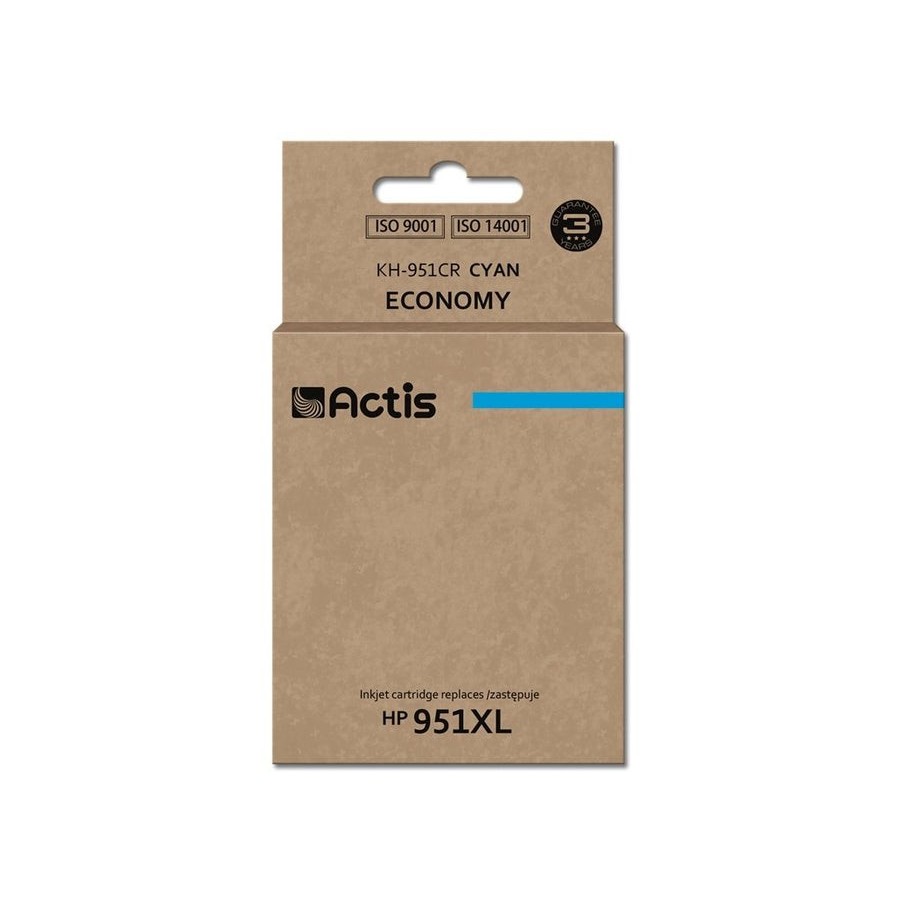 Tinta actis kh-951cr (reemplazo de hp 951xl cn046ae - estándar - 25 ml - cyan)