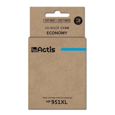 Tinta actis kh-951cr (reemplazo de hp 951xl cn046ae - estándar - 25 ml - cyan)