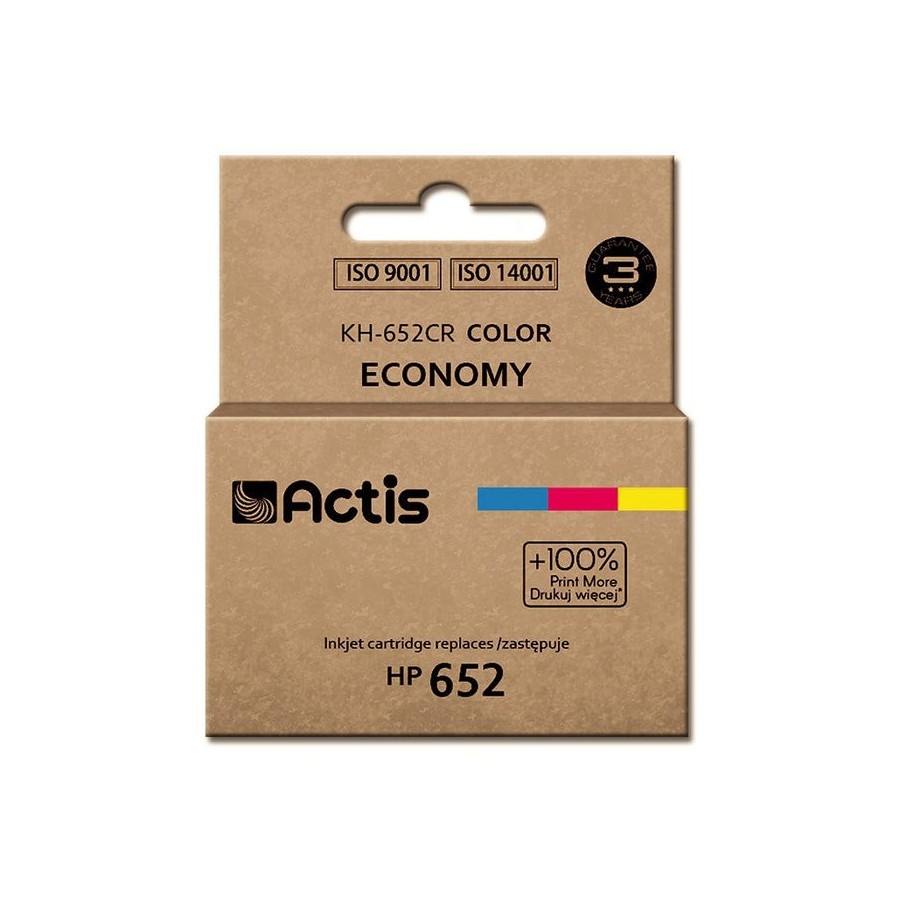 Tinta actis kh-652cr (reemplazo de hp 652 f6v24ae - estándar - 15 ml - color)