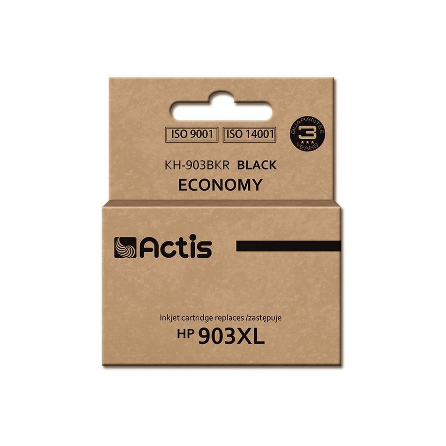 Tinta actis kh-903bkr (reemplazo de hp 903xl t6m15ae - estándar - 30 ml - negra) - chip nuevo