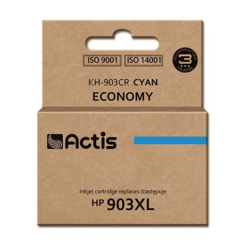 Tinta actis kh-903cr (reemplazo de hp 903xl t6m03ae - estándar - 12 ml - cyan) - chip nuevo