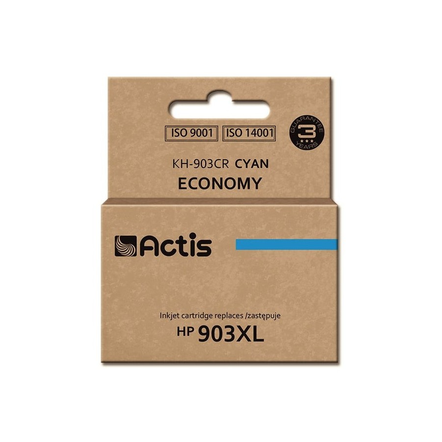 Tinta actis kh-903cr (reemplazo de hp 903xl t6m03ae - estándar - 12 ml - cyan) - chip nuevo