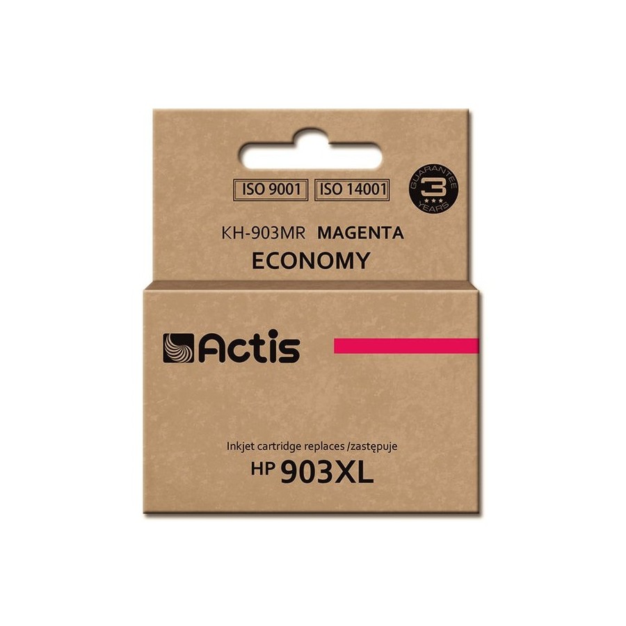 Tinta actis kh-903mr (reemplazo de hp 903xl t6m07ae - estándar - 12 ml - magenta) - chip nuevo
