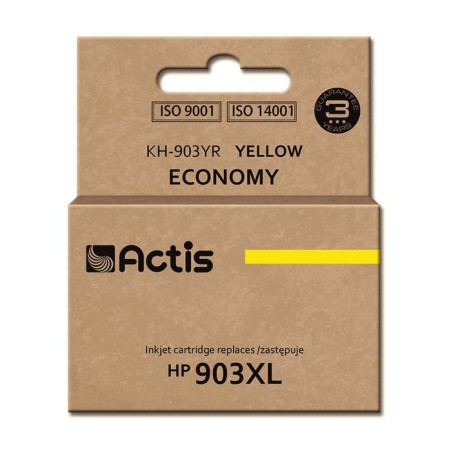 Tinta actis kh-903yr (reemplazo de hp 903xl t6m11ae - estándar - 12 ml - amarillo) - chip nuevo