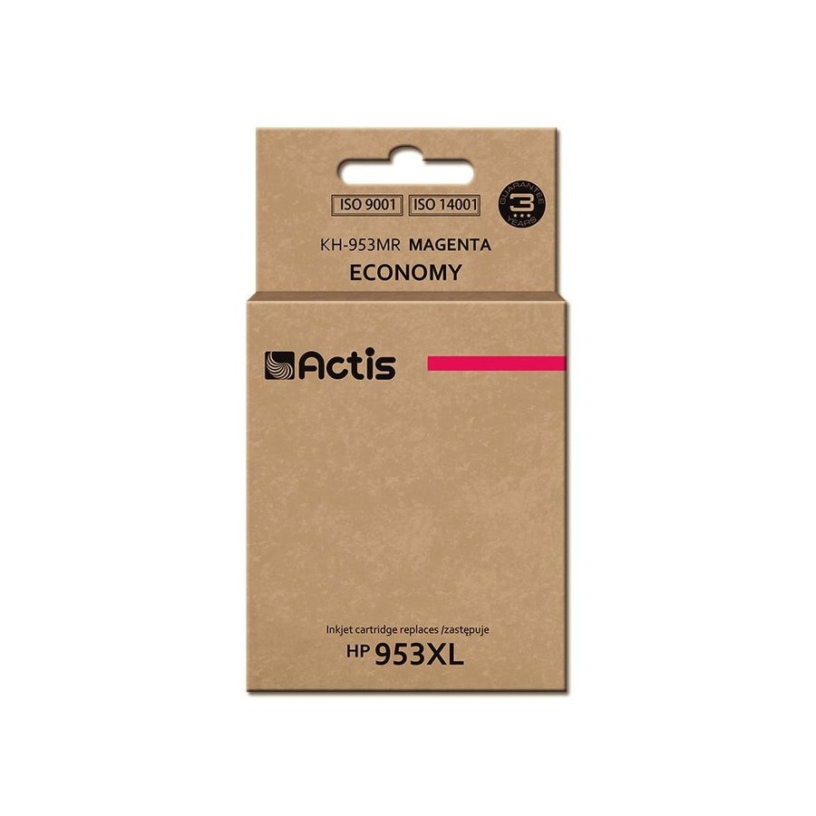 Tinta actis kh-953mr (reemplazo de hp 953xl f6u17ae - estándar - 25 ml - magenta) - chip nuevo