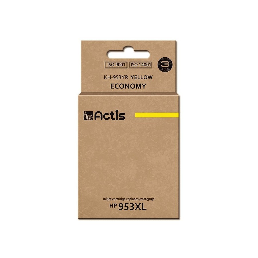 Tinta actis kh-953yr (reemplazo de hp 953xl f6u18ae - estándar - 25 ml - amarilla) - chip nuevo