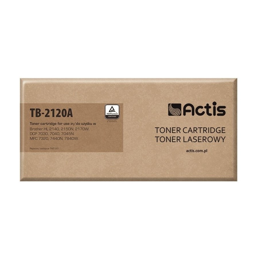Tóner actis compatible para brother tn-2120 - estándar - 2600 páginas - negro)