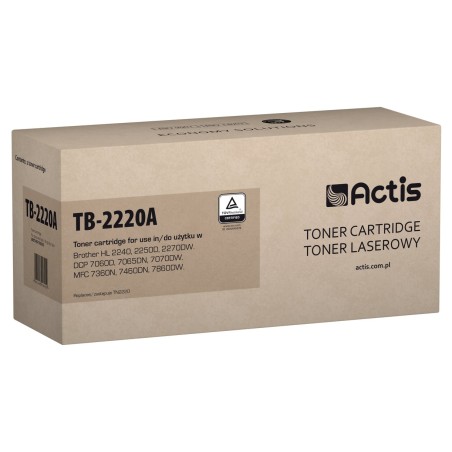 Tóner actis compatible para brother tn-2220 - estándar - 2600 páginas - negro)