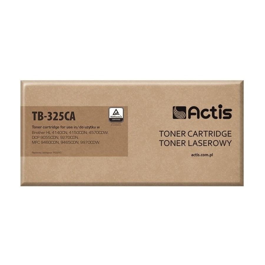 Tóner actis compatible para brother tn-325c - estándar - 3500 páginas - cyan)