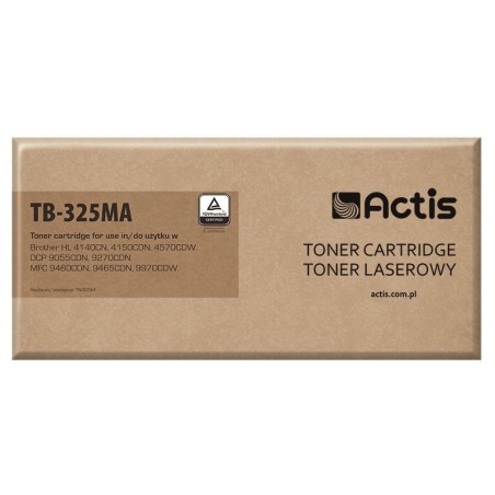 Cartucho de tóner actis tb-325ma (reemplazo de brother tn-325ma - estándar - 3500 páginas - magenta)