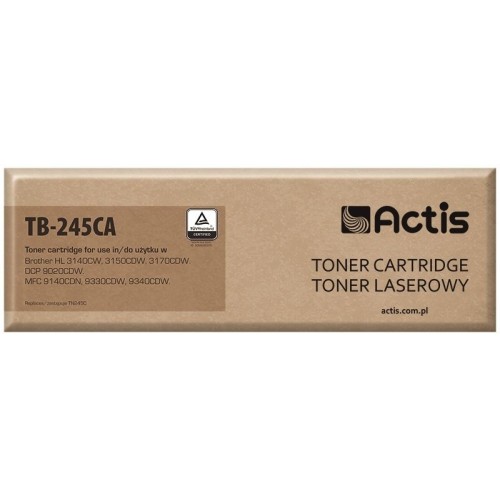 Tóner actis compatible para de brother tn-245c - estándar - 2200 páginas - cyan)