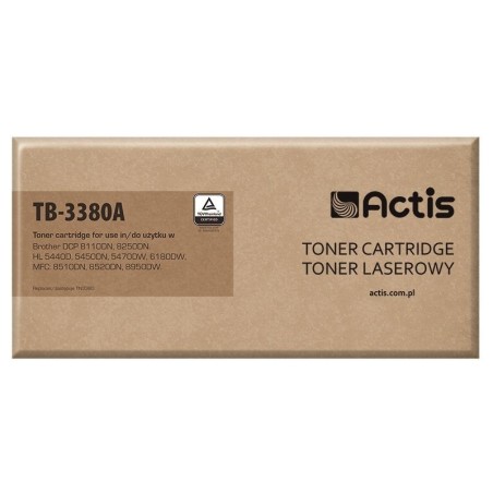 Tóner actis compatible para brother tn-3380 - estándar - 8.000 páginas - negro)
